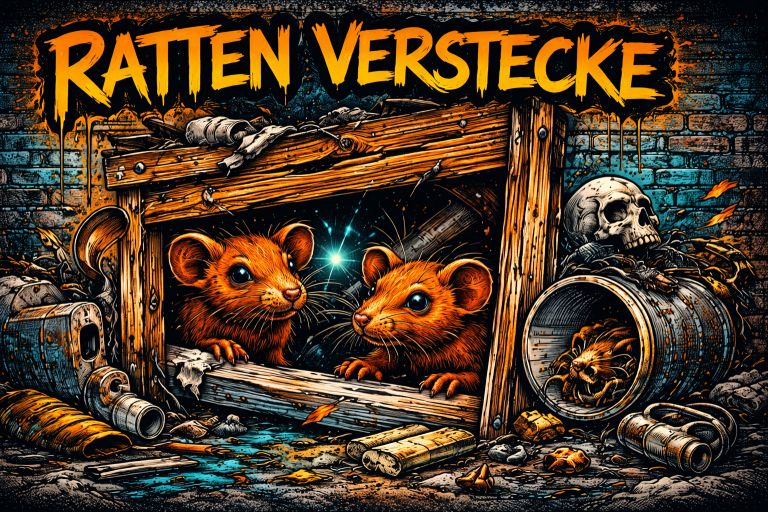Typische Rattenverstecke im Gebäude Ratten verstecken sich in Keller, Kanalisation und Hohlräumen