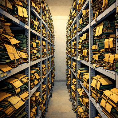 Archiv- und Lagerregale im Bürogebäude – Beispiel für Monitoring und Prävention von Material- und Hygieneschädlingen.