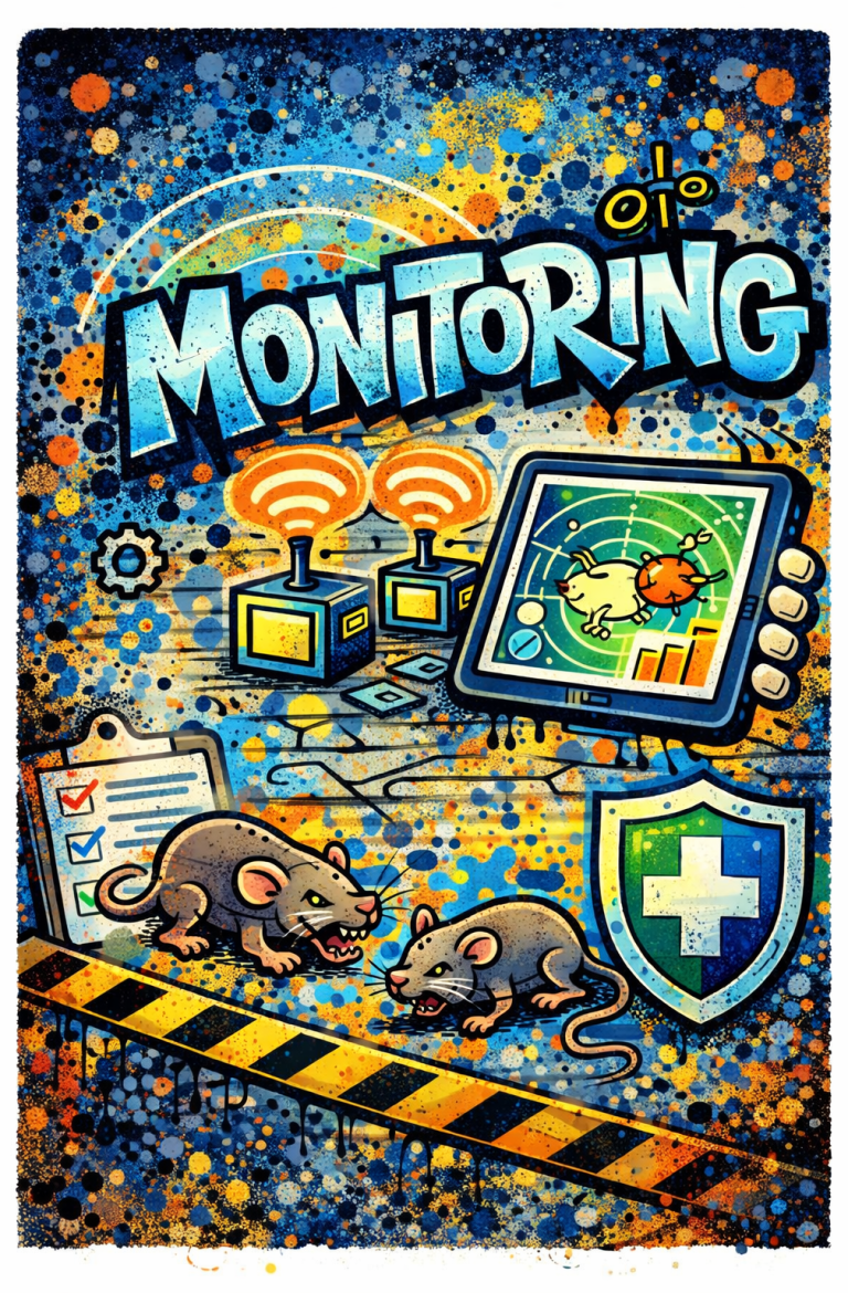 Schädlingsmonitoring mit Kontrollstationen zur Befallserkennung