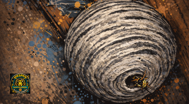 Wespennest der Deutschen Wespe (Vespula germanica)