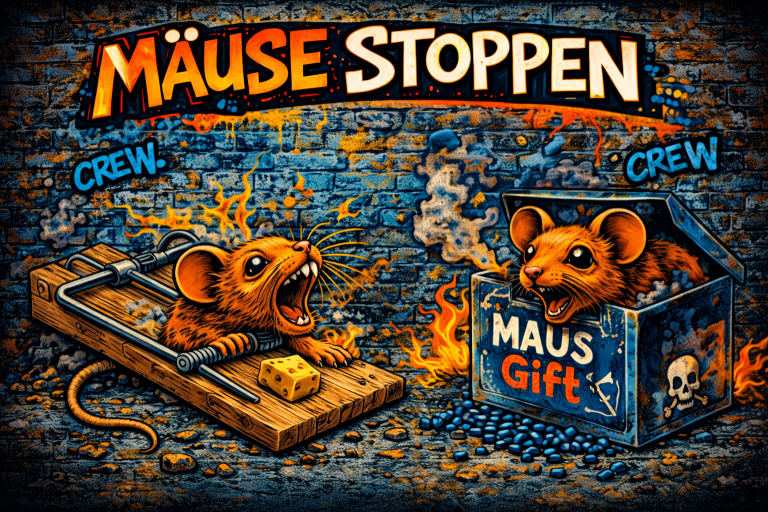Mäuse wirksam bekämpfen Mausefalle und Köder zur Bekämpfung eines Mäusebefalls