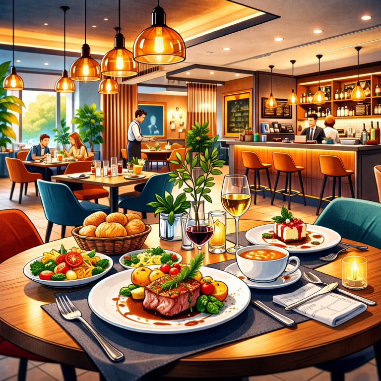 Restaurant-Innenbereich mit gedecktem Tisch – hygienisch sensibles Umfeld in Gastronomie und Hotellerie