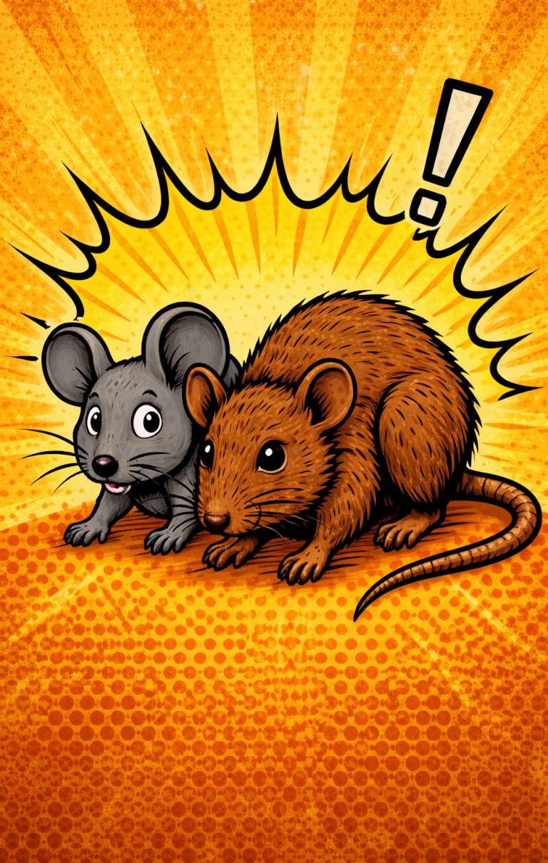 Illustration im Comic Stil  einer Schabe als Hygieneschädling